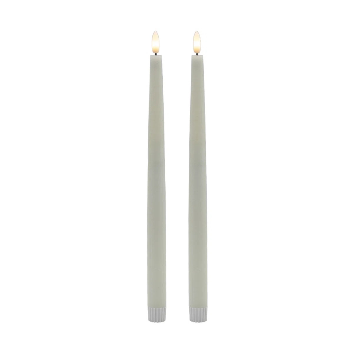2 Pc Tall Flameless Taper Candle | Wayfair North America