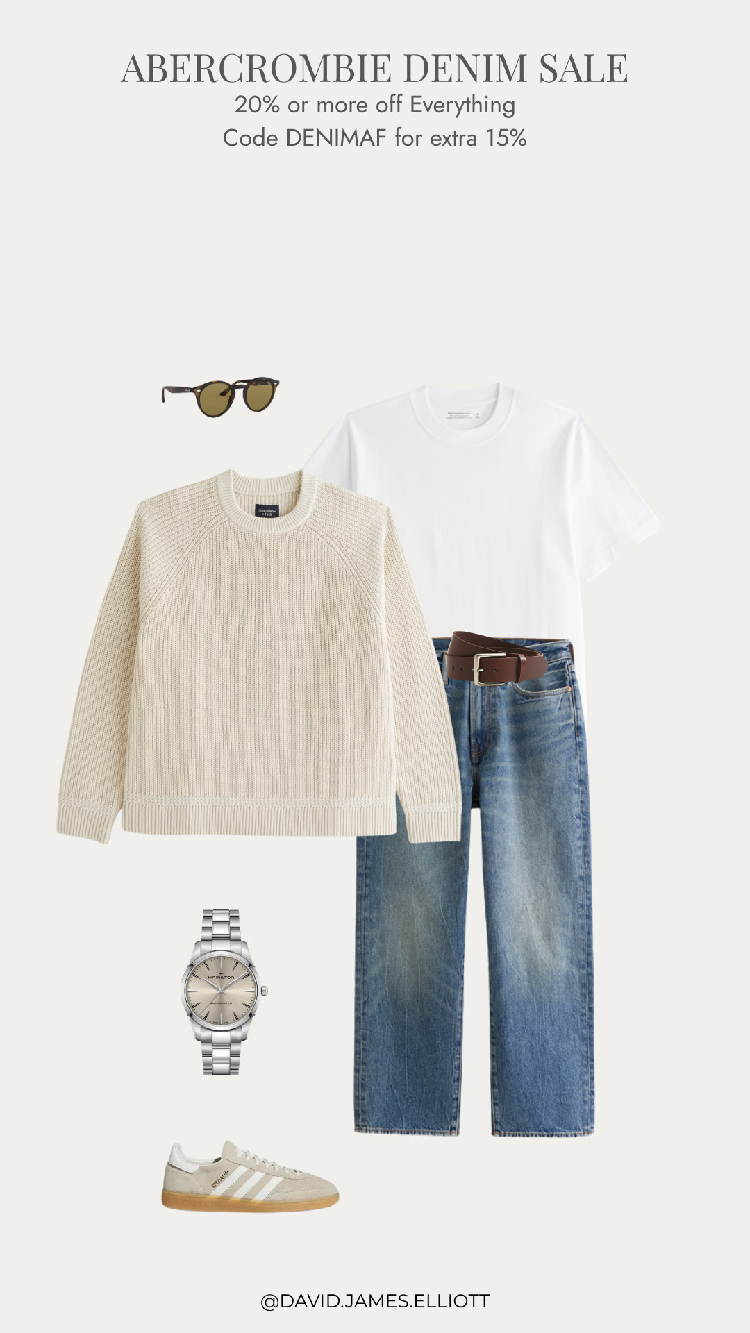 Everything on sale at Abercrombie during their denim event! Here is a casual fall outfit idea.  

 #LTKMens