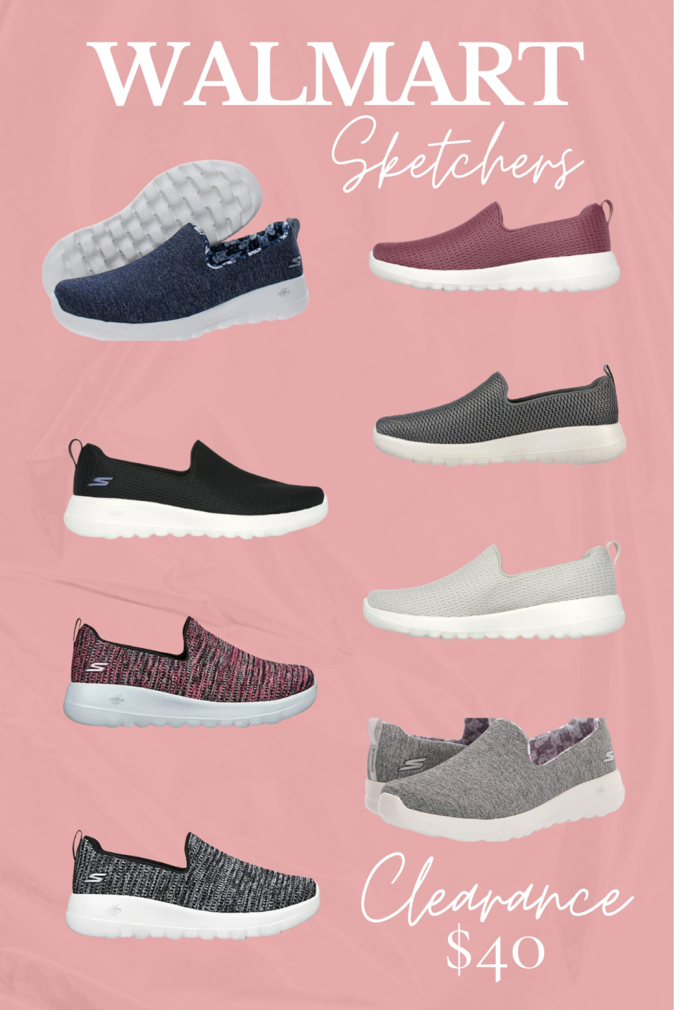 Walmart has these slip on Sketcher shoes on clearance for $40. Grab a pair (or two) before they sell out!

#walmart #sketchers #shoes

#LTKShoeCrush #LTKSaleAlert #LTKActive