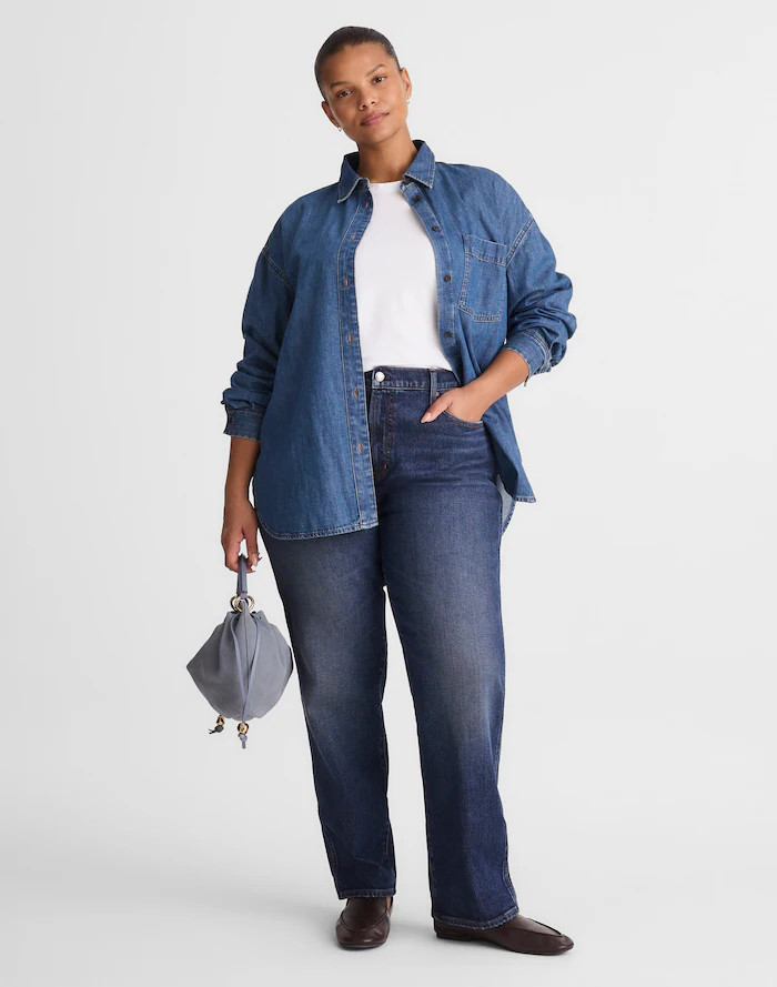 The Plus Longline Straight Jean | Madewell