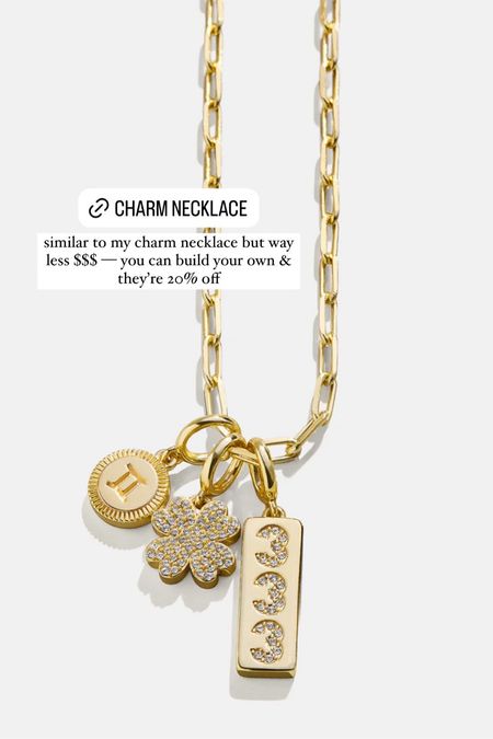 Custom charm necklace — all necklaces 20% off! 

#LTKSaleAlert #LTKGiftGuide #LTKFindsUnder100