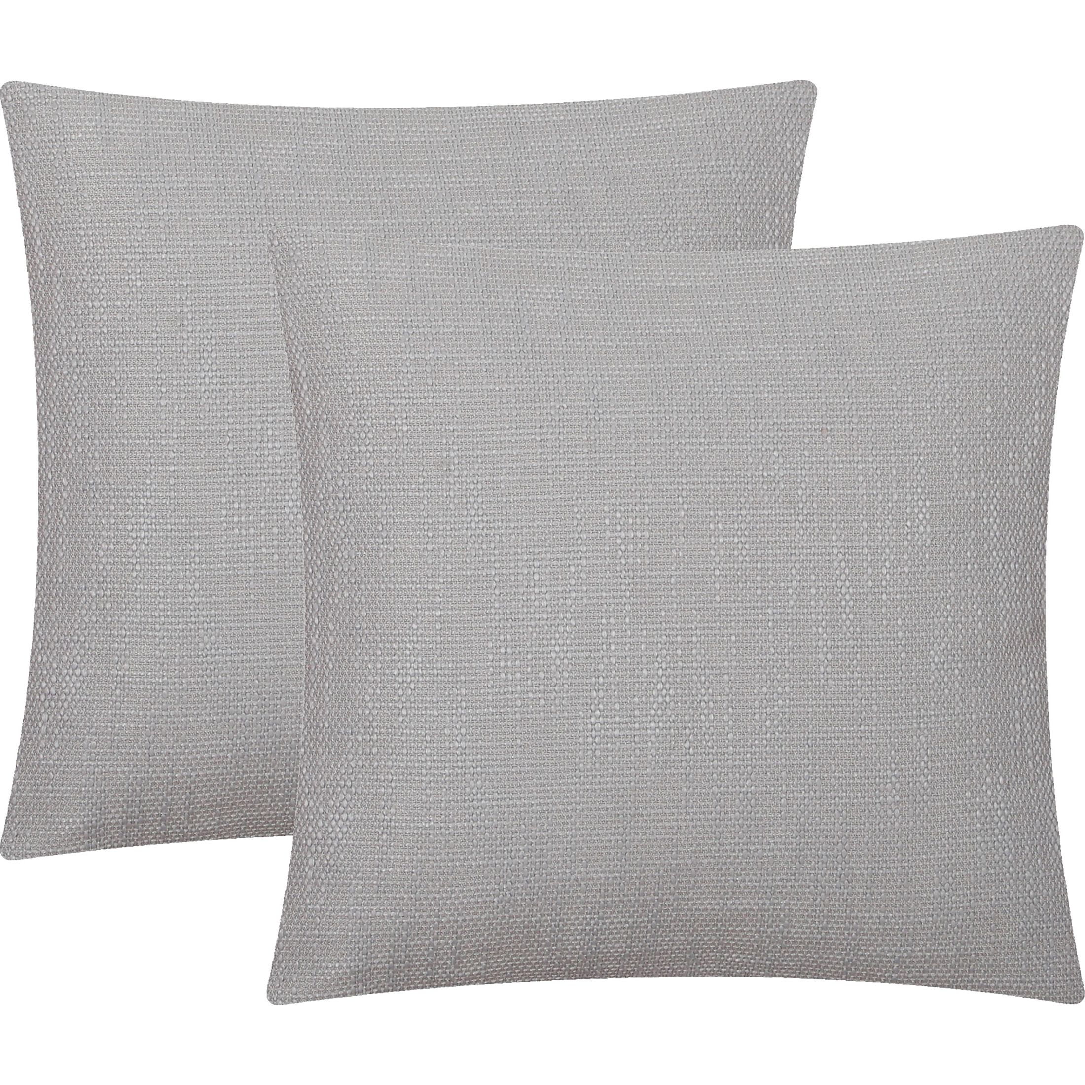 Mainstays Solid Texture Polyester Square Decorative Throw Pillow, 18"×18", Grey - Walmart.com | Walmart (US)