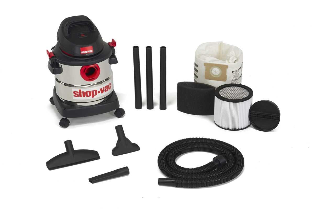 Shop-Vac 5-Gallon 4.5 HP Corded Wet/Dry Shop Vacuum with Accessories Included | 5989305 | Lowe's