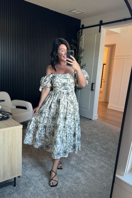 Today’ church outfit - this dress is older from Abercrombie so the pattern isn’t available anymore but they still have this dress in multiple other colors and patterns. I’m in a medium regular 

#LTKstyletip #LTKmidsize #LTKshoecrush