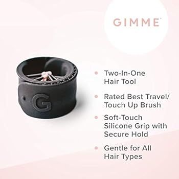 GIMME Beauty Snap Hair Brush & Pony Holder | Two-In-One Hair Tool | Travel Brush and Pony Cuff | Sof | Amazon (US)
