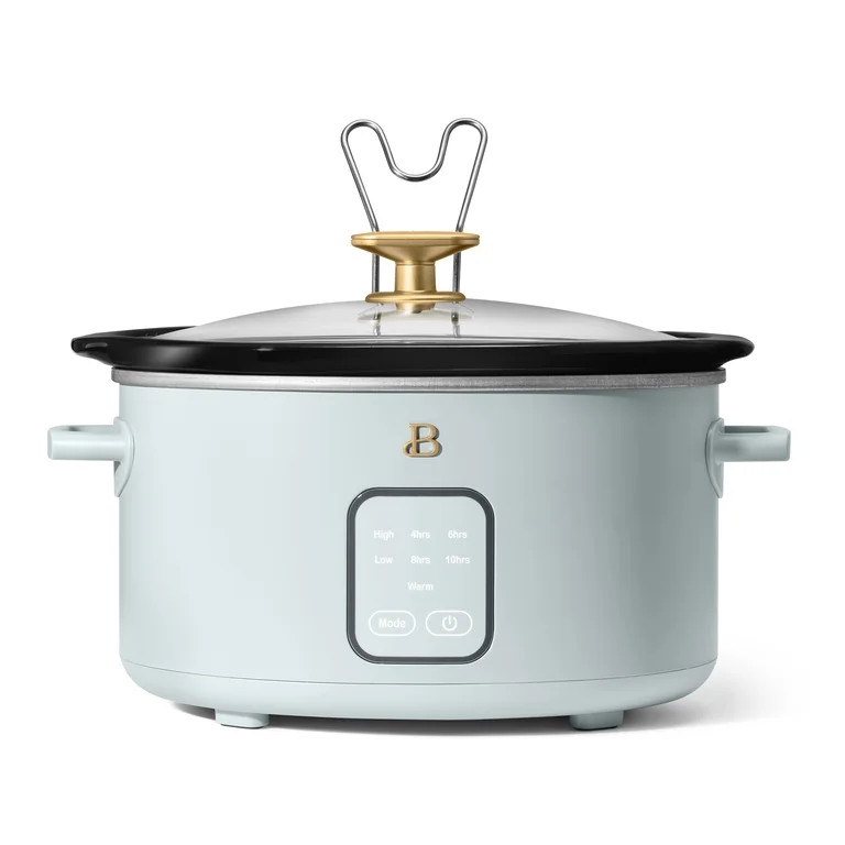 Beautiful 4 Qt Slow Cooker with Touch-Activated Display, Hydrangea by Drew Barrymore | Walmart (US)