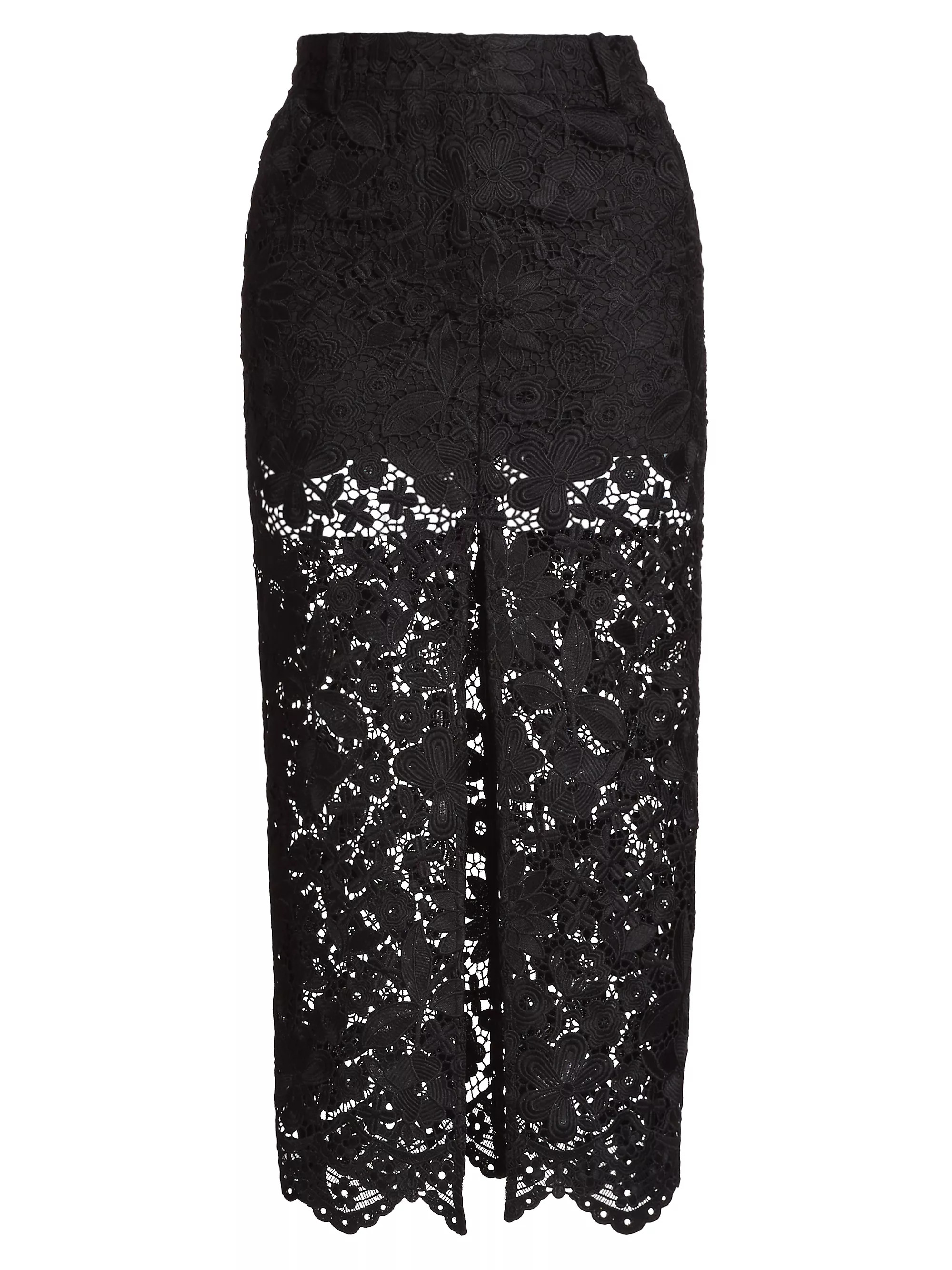 Medina Guipure Lace Midi-Skirt | Saks Fifth Avenue