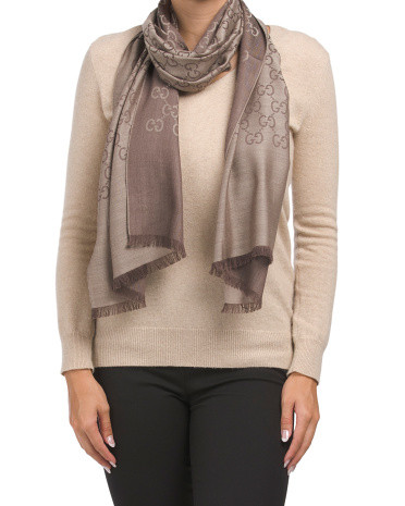 Made In Italy Wool Blend Designer Scarf | TJ Maxx