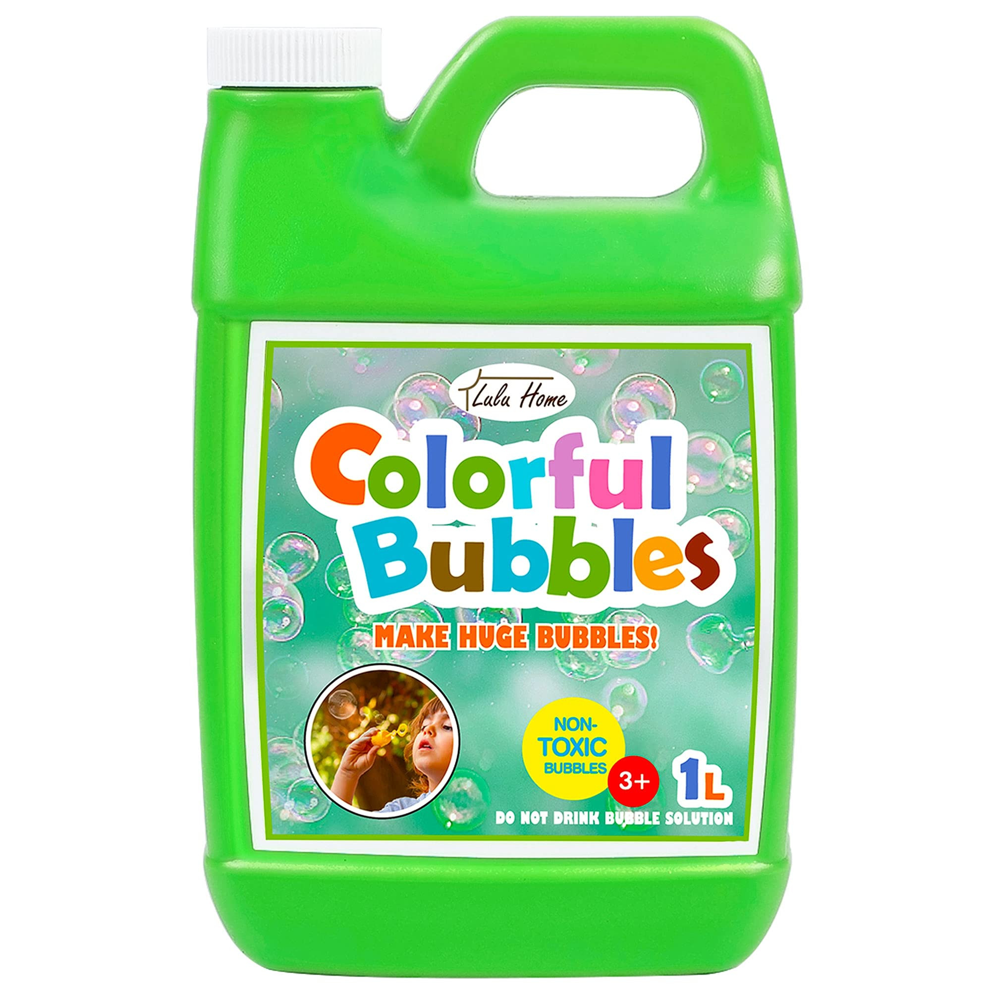 Lulu Home Bubble Concentrated Solution, 1 L/ 33.8 OZ Bubble Refill Solution for Kids Graduation P... | Amazon (US)