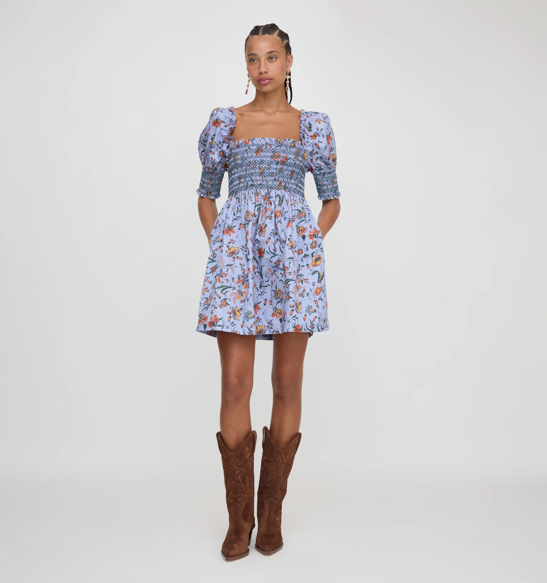 The Lila Nap Dress - Thistle Fleur Chintz | Hill House Home US
