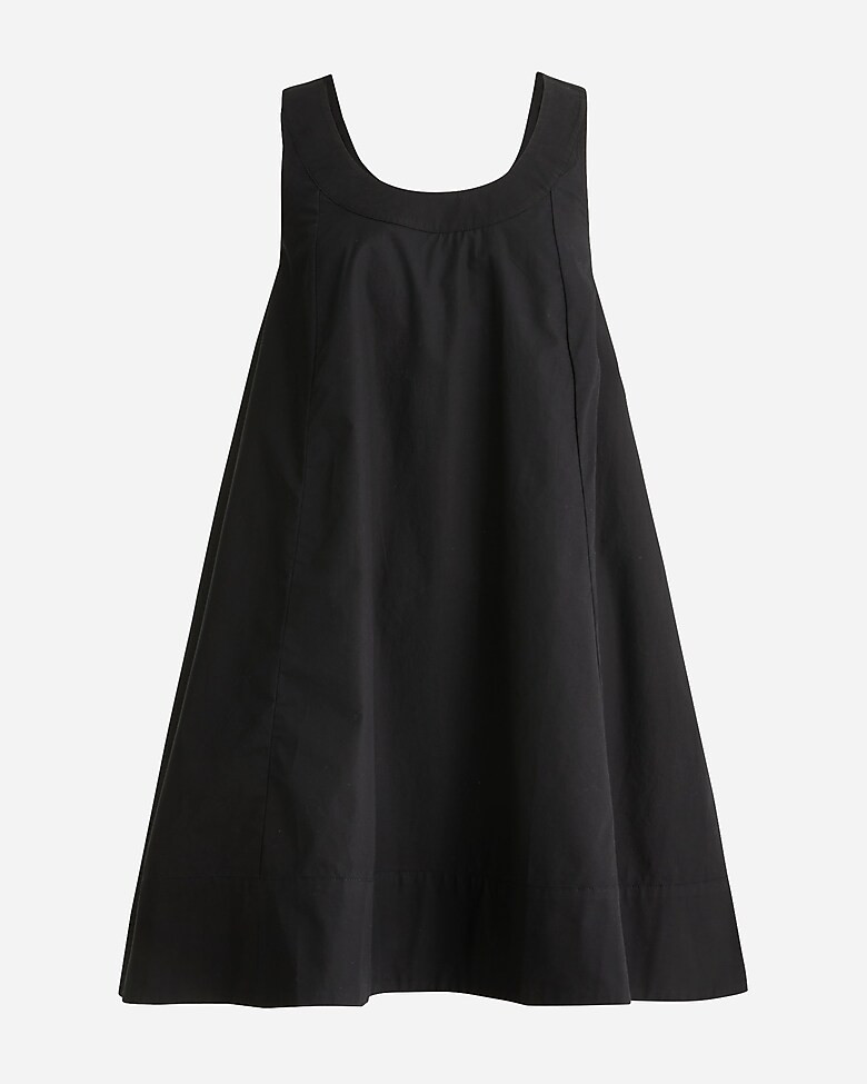 Scoopneck shift dress in cotton poplin | J. Crew US