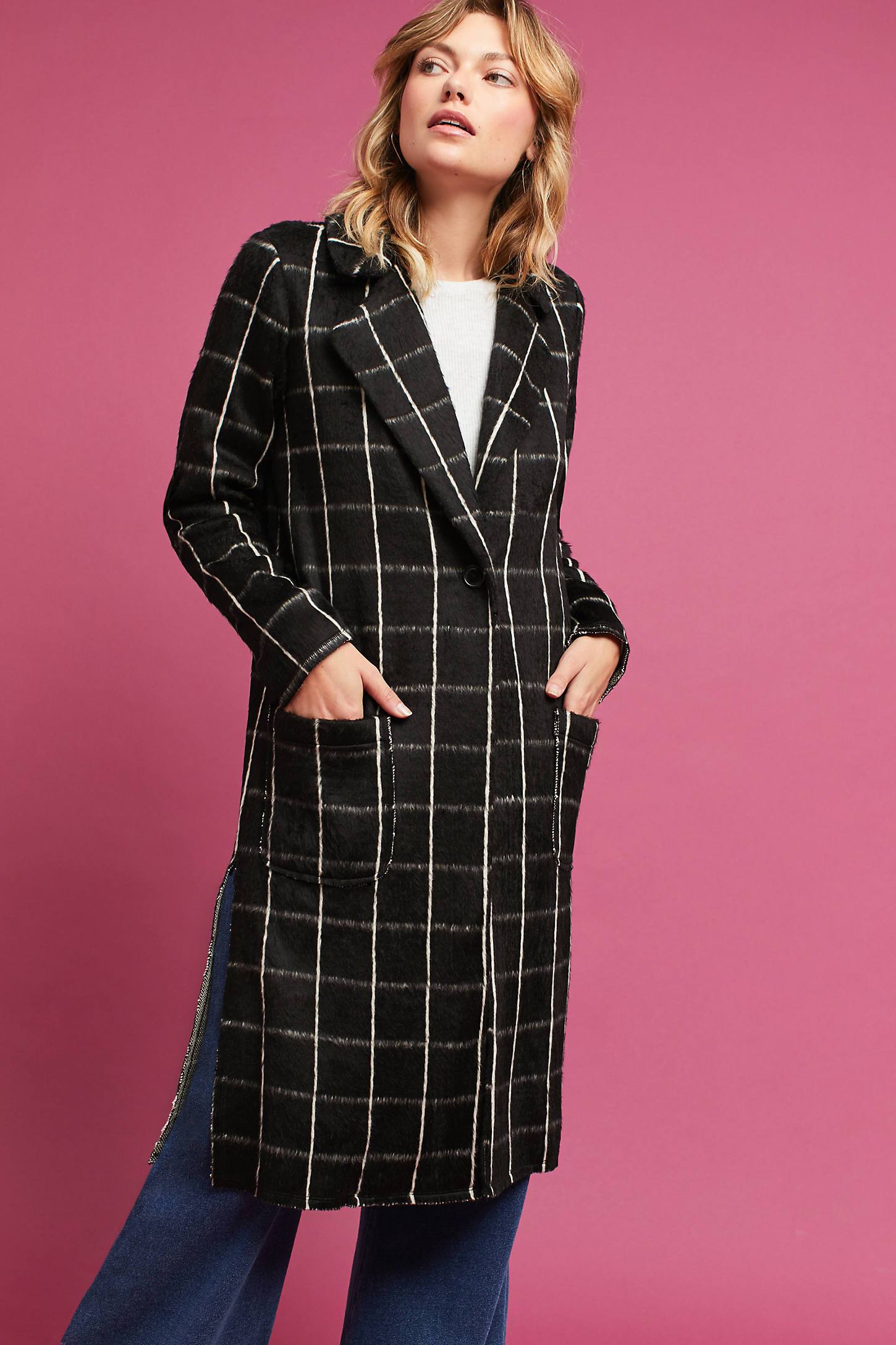Michael Stars Plaid Coat | Anthropologie (US)