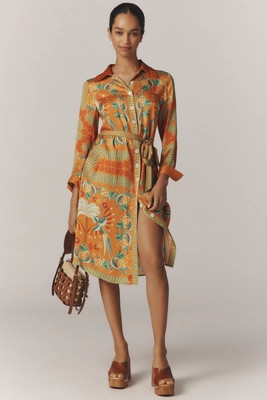 Anthropologie x Farm Rio Belted Shirt Dress | Anthropologie (US)