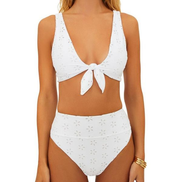 Women's Beach Riot Dallas Swim Bikini Top Contemporary Small White Magenta | Scheels Sports