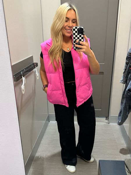 This bright pink puffer vest was so cute I had to have it! This was a large but I ended up sizing down to a medium. Great gift idea for teens! #LTKHolidaySale 

#LTKmidsize #LTKGiftGuide