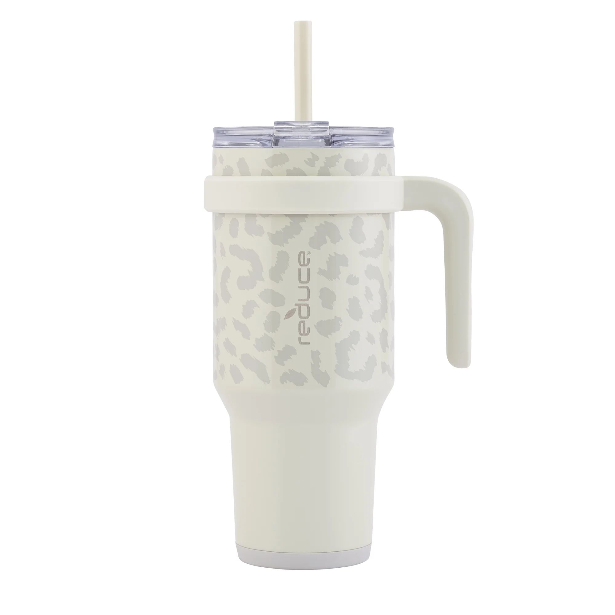 Reduce Slim Cold1 Tumbler - Straw, Lid & Handle. Insulated Stainless Steel 40oz, Snow Leopard | Walmart (US)