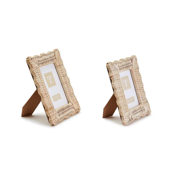Wicker Weave Photo Frame, Set of 2 | Over The Moon