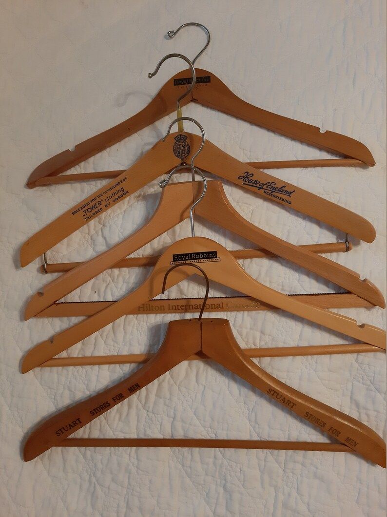 Wooden Clothes Hangers Vintage | Etsy Canada | Etsy (CAD)