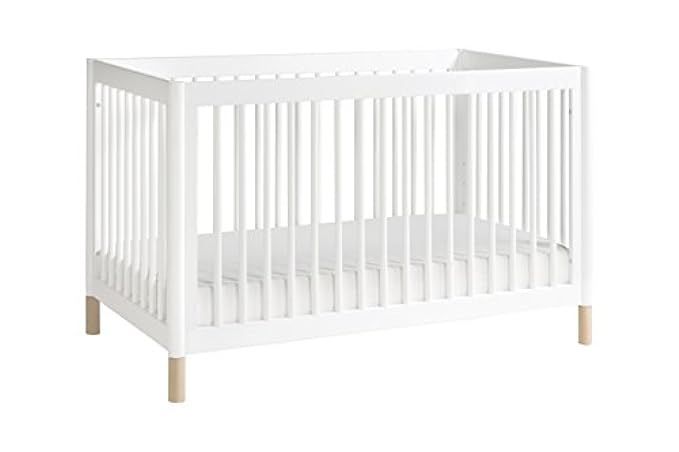 Babyletto Gelato 4-in-1 Convertible Crib with Toddler Bed Conversion Kit, White / Washed Natural | Amazon (US)