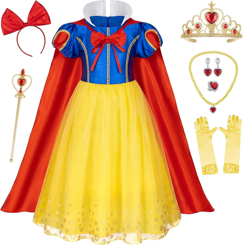 Princess Dress Costume for Toddler Girls Girls Birthday Halloween Cosplay Party with Accessories ... | Amazon (US)