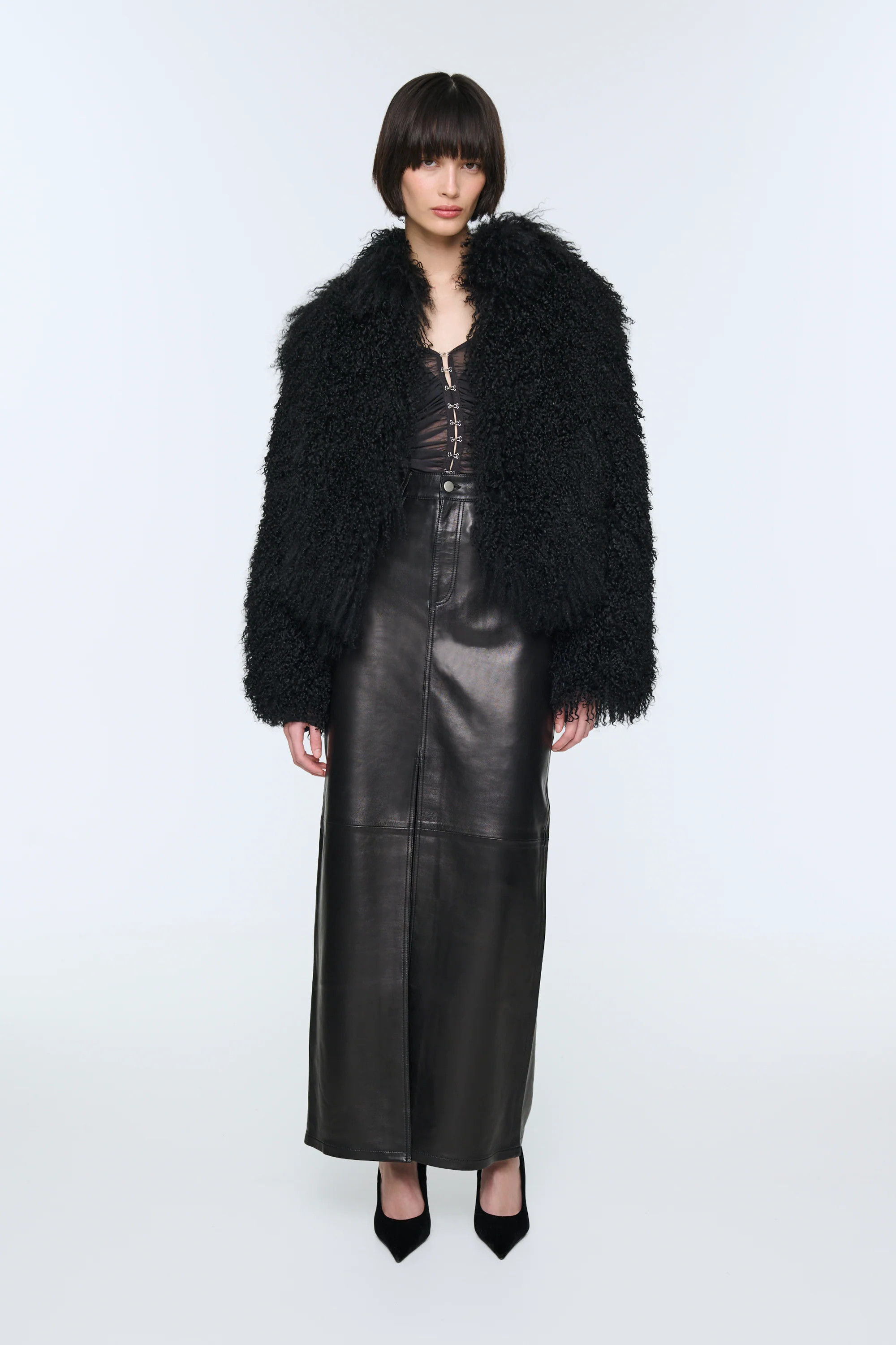 Rochelle Shearling Coat | DUCIE