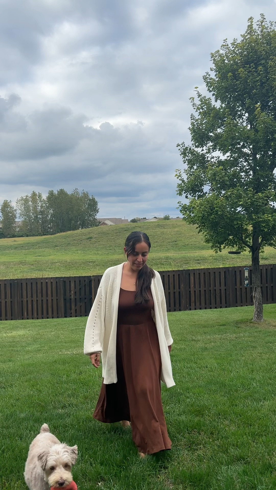 Comfy transition dress with pockets for fall! Petite friendly! 