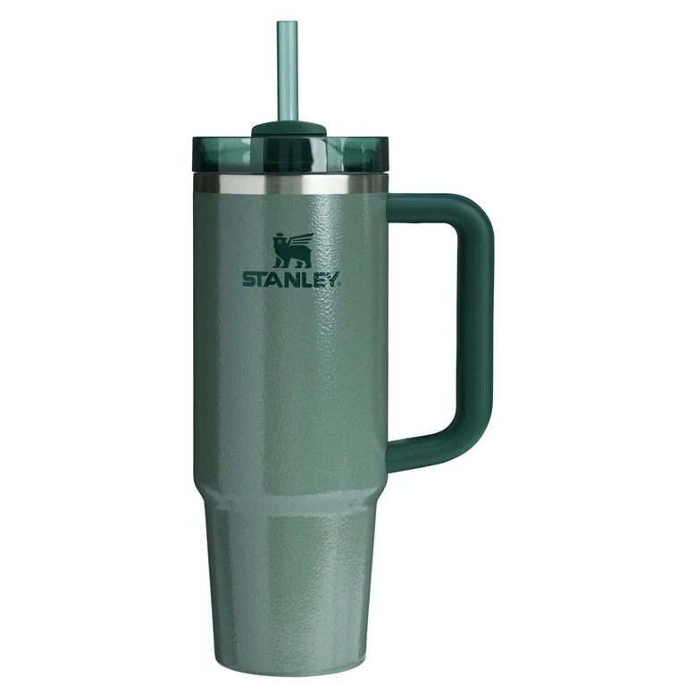 Stanley Quencher Flowstate 30oz Hammertone Green Stainless Steel Tumbler | Walmart (US)