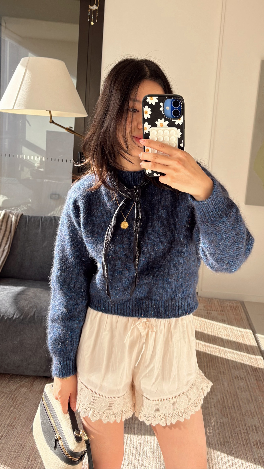 I’m so excited to wear these!

Pants in US4 (always size up for Sezane, usually in between)
Shorts from Christy Dawn
Sweater (hand knit) 