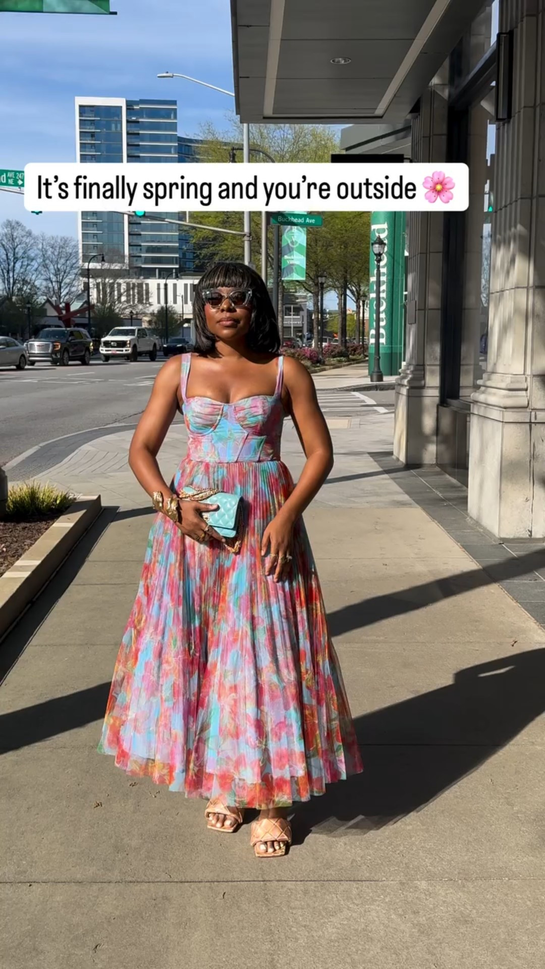 It’s finally spring and I’m outside 🌸
GRWM for a simple, elevated spring look.

Wearing the Macclare floral dress by @hutch_design 
(Wearing a size US 4, runs true to size)
Mules @newbottega 
Earrings & bracelet @zara 
Rings @lagos_jewelry 
Body oil @randrskincareco 
Sunglasses @tribal.eyes 
Bag @chanelofficial 
Fragrance @initioparfumsprives 
Hair @hairart3270 

Spring fashion, atlanta influencer, floral dress,

#LTKOver40 #LTKgrwm