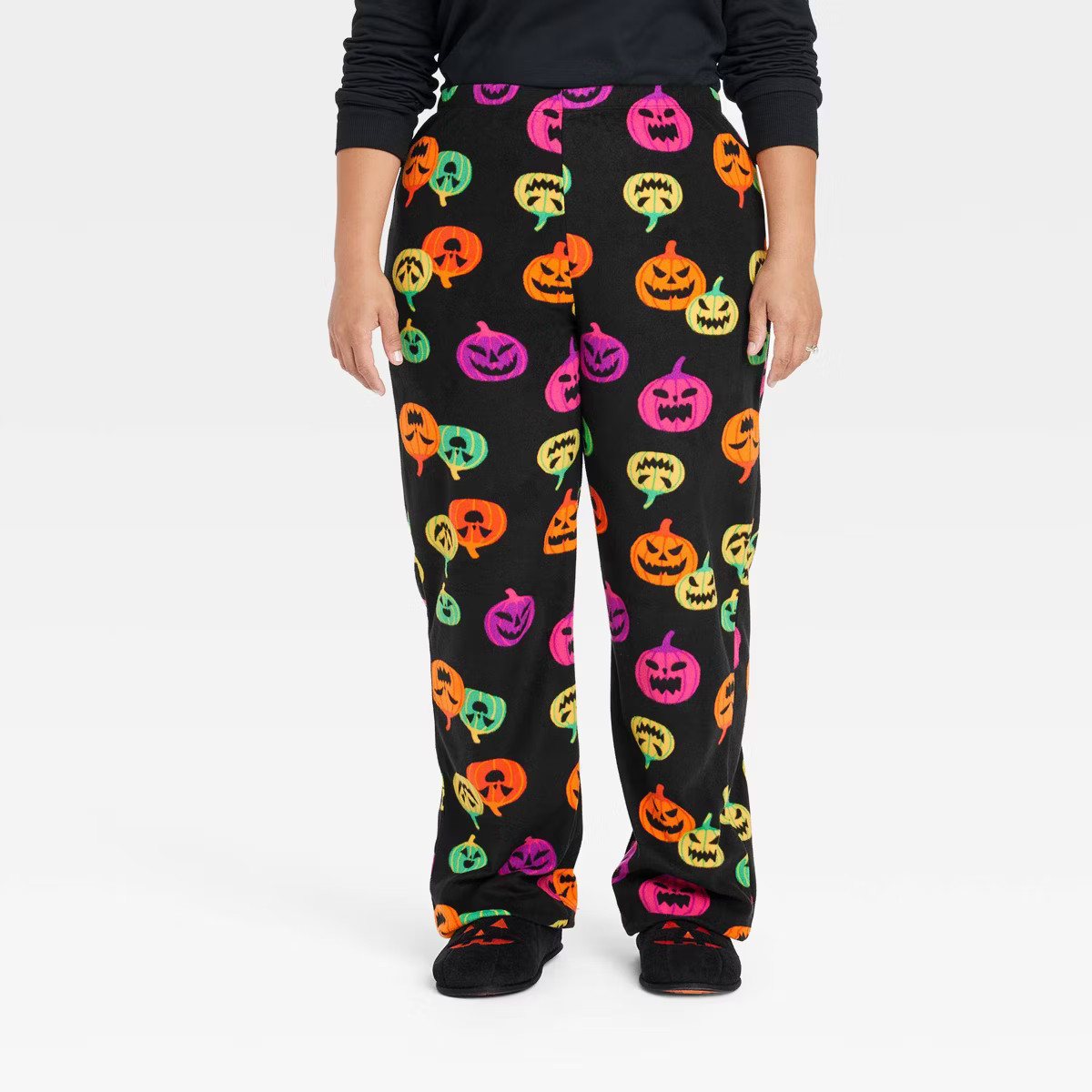 Women's Pumpkin Print Halloween Matching Family Pajama Pants - Hyde & EEK! Boutique™ Orange M | Target