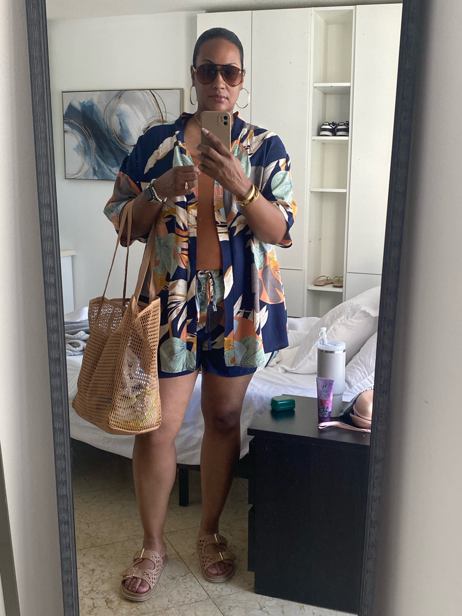 Beach Day! Wearing this cute & comfy short set from Shein in a size XL.  

#LTKFindsUnder50 #LTKSeasonal #LTKMidsize