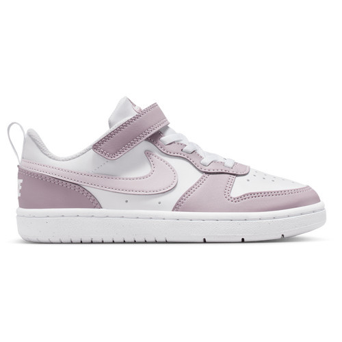 Boys Preschool Nike Nike Court Borough Low Recraft - Boys' Preschool Shoe White/Venice/Plum Fog Size 03.0 | Kids Foot Locker (US)