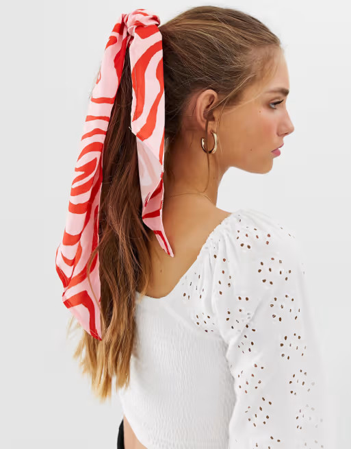 ASOS DESIGN abstract animal print headscarf | ASOS US