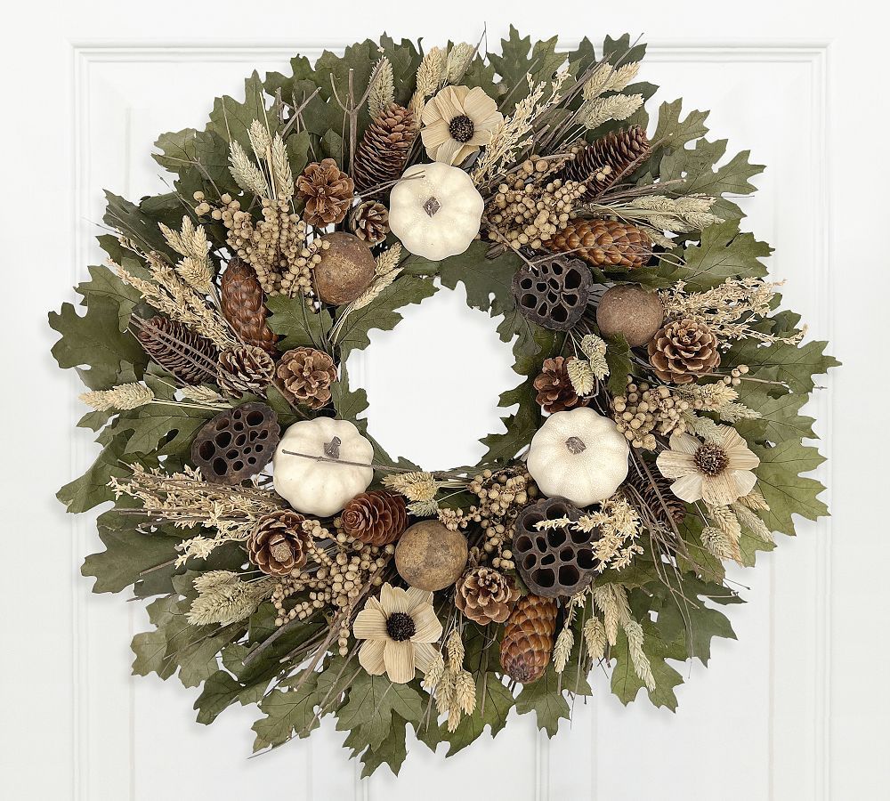 Dried Oak Forest Wreath | Pottery Barn (US)