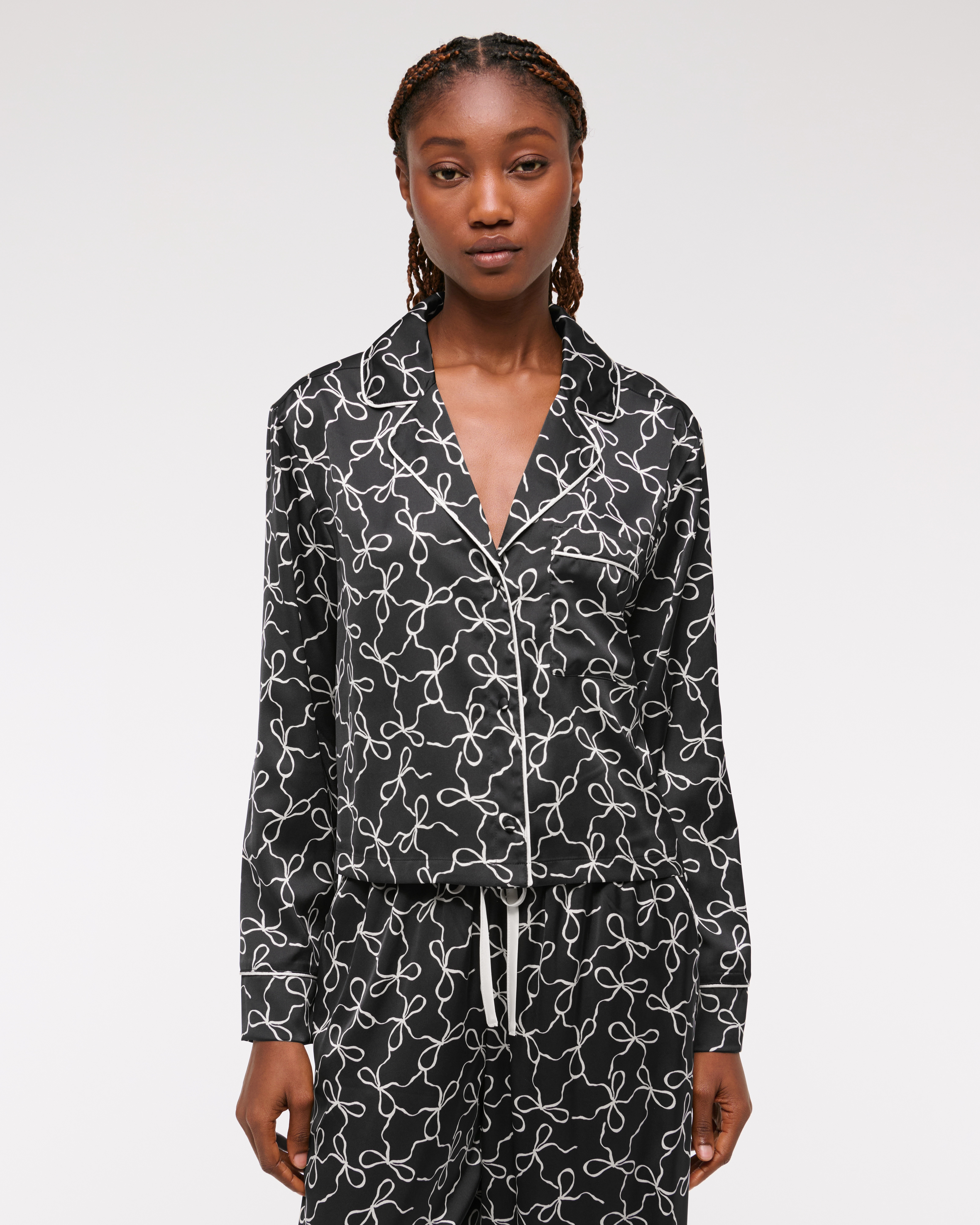 Satin Sleep Shirt | Abercrombie & Fitch (US)