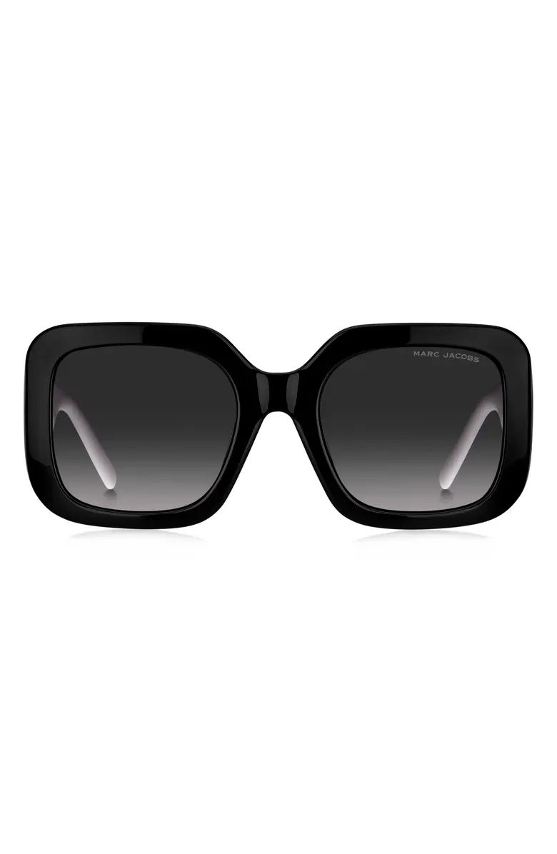 Marc Jacobs 53mm Gradient Polarized Square Sunglasses | Nordstrom | Nordstrom
