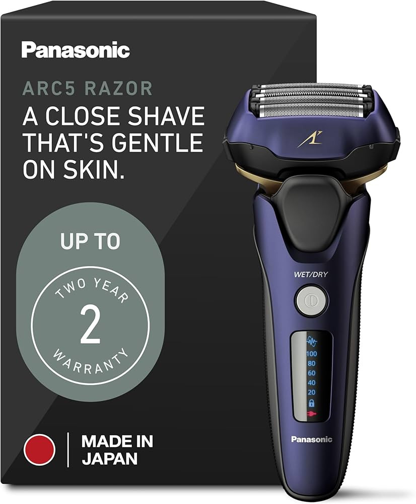 Panasonic ARC5 Electric Razor for Men with Pop-up Trimmer, Wet Dry 5-Blade Electric Shaver with I... | Amazon (US)