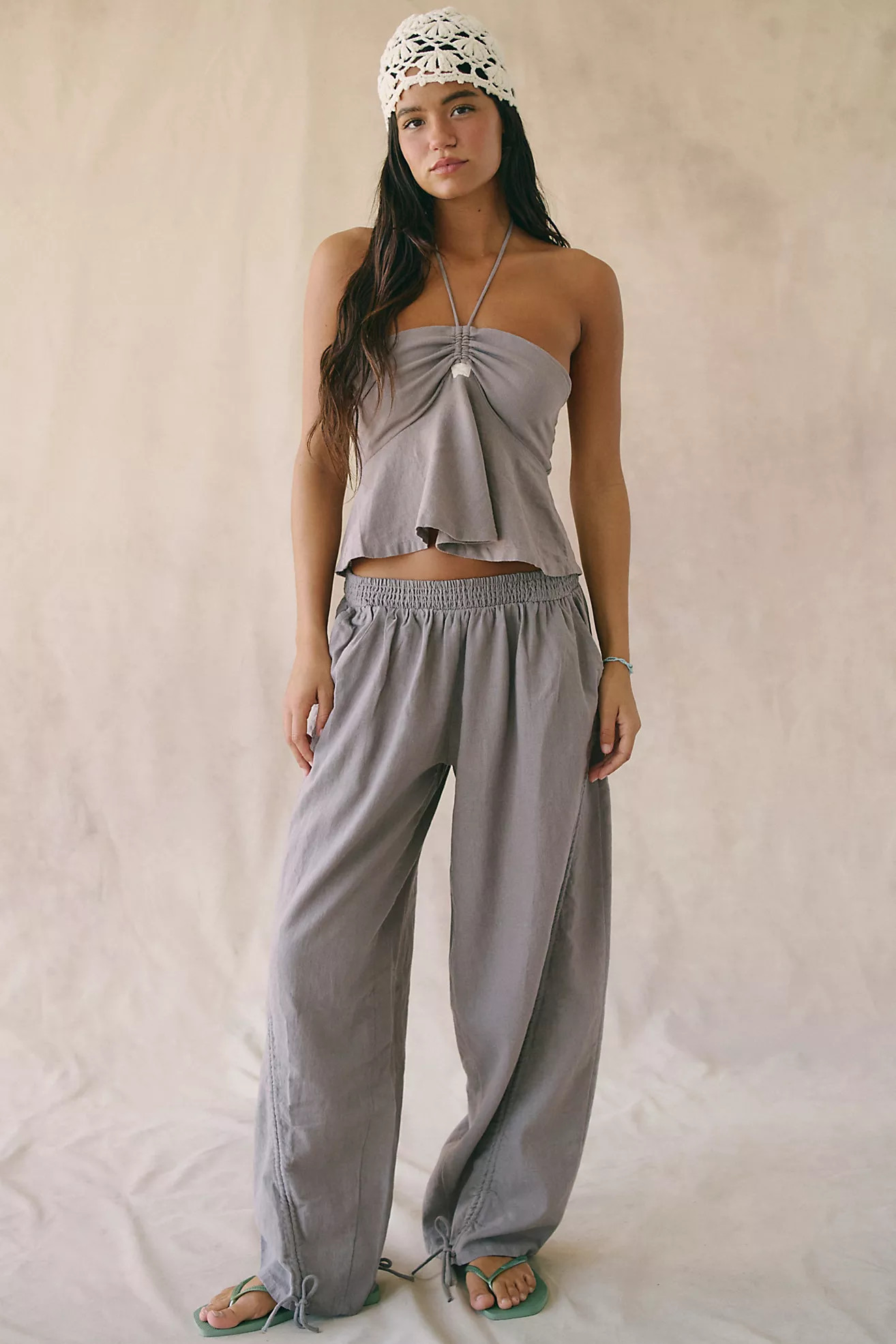 Lunasol Cotton-Linen Pant Set | Free People (Global - UK&FR Excluded)