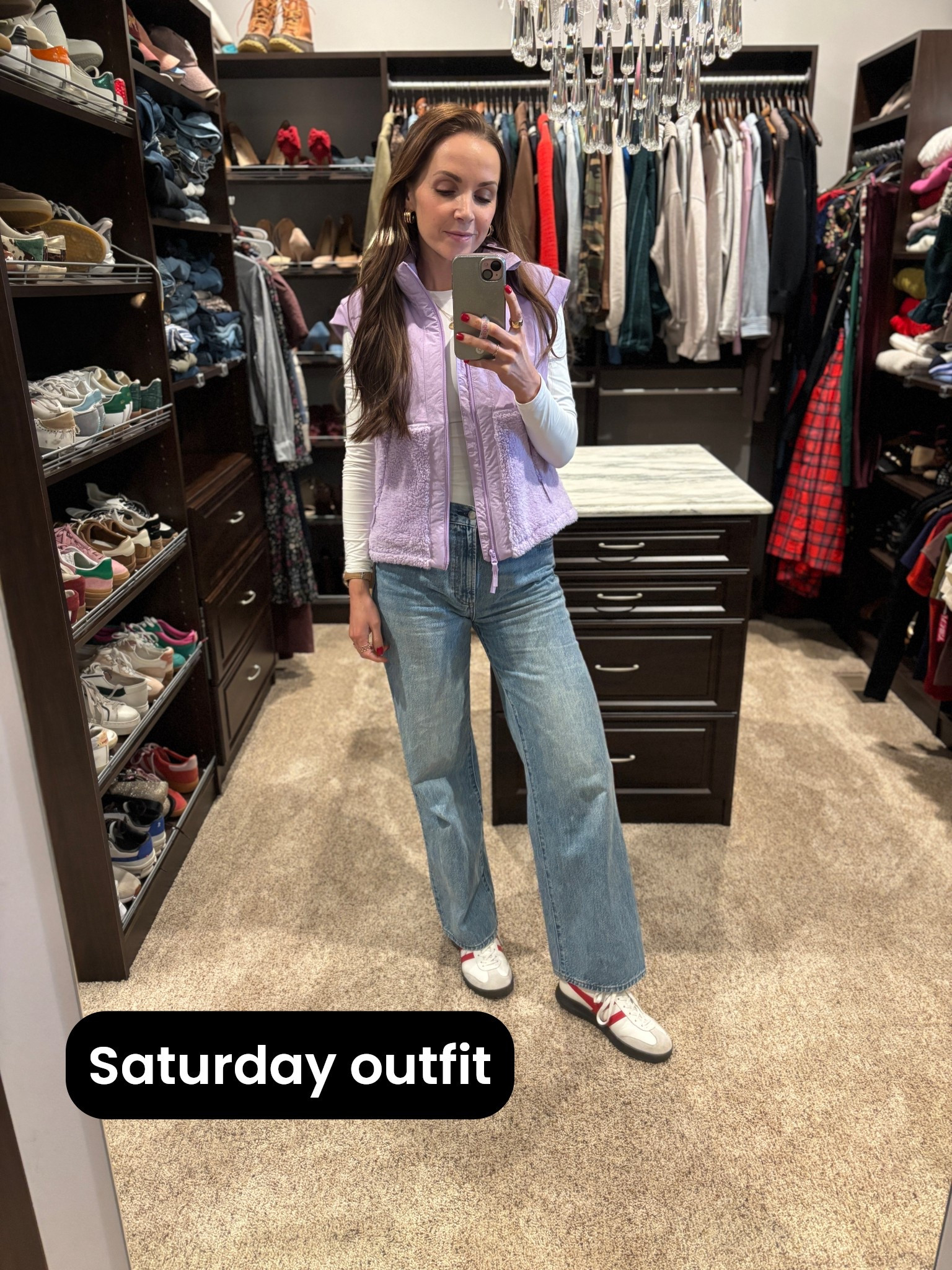 Saturday outfit - this vest runs very big, I’m in an XXS