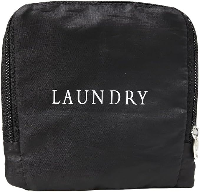 Miamica Foldable Travel Laundry Bag, Black & White – Measures 21” x 22” When Fully Opened ... | Amazon (US)