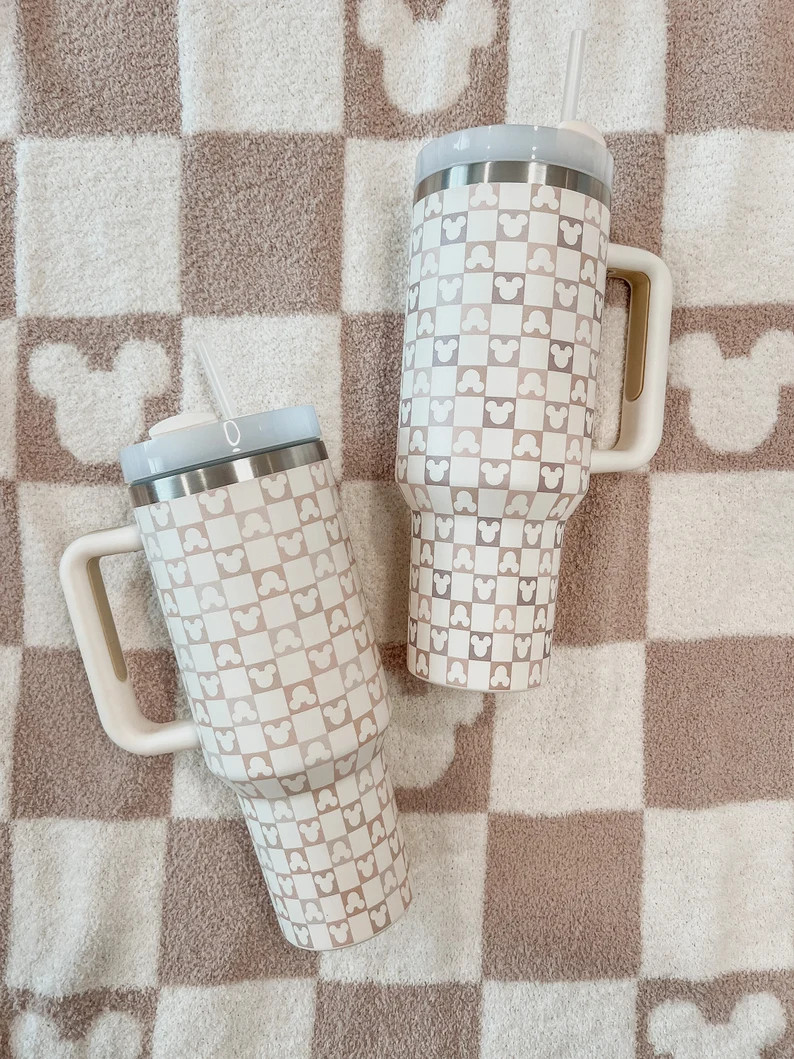 Checker Mouse 40oz Insulated Tumbler | Etsy (US)