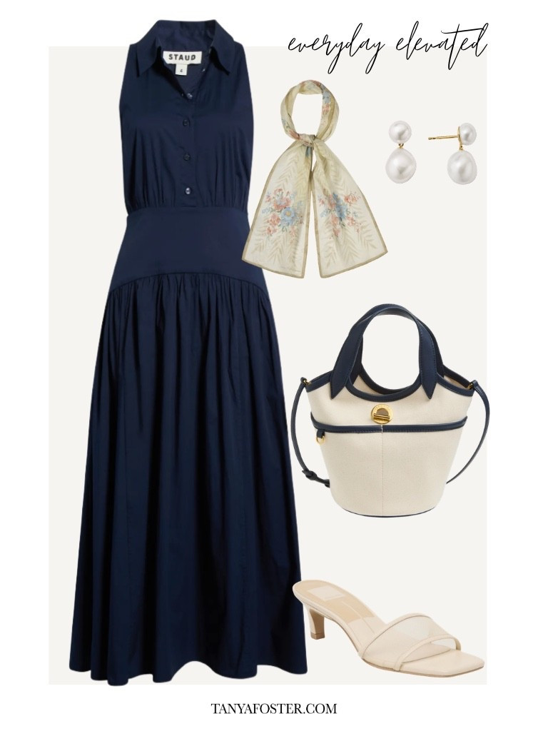 Gorgeous navy dress for spring and summer

#LTKootd #LTKSeasonal