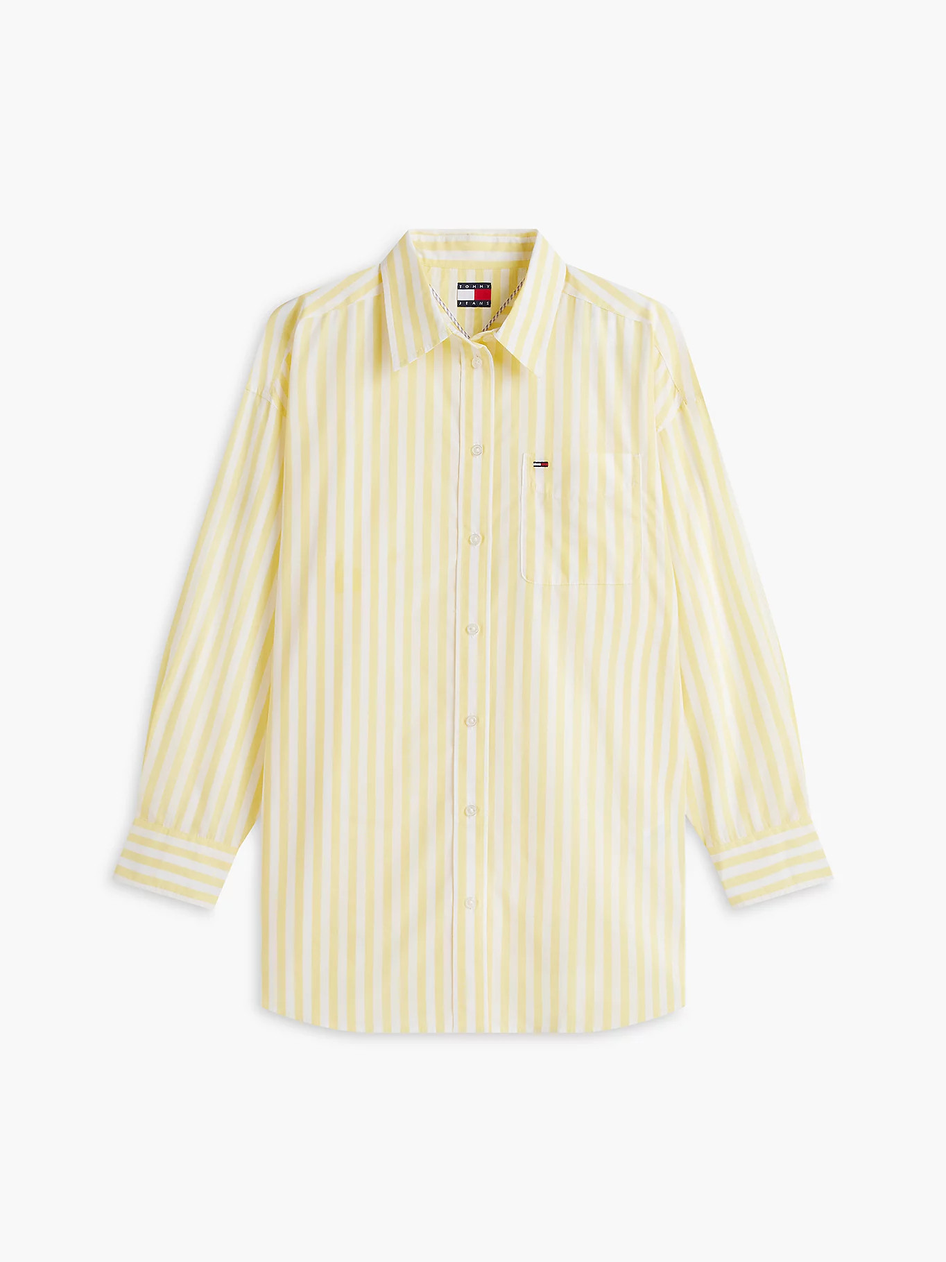 Oversized Fit Poplin Shirt | Yellow | Tommy Hilfiger | Tommy Hilfiger UK