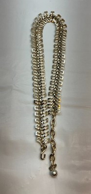 Vintage Geometric Link Necklace | eBay US