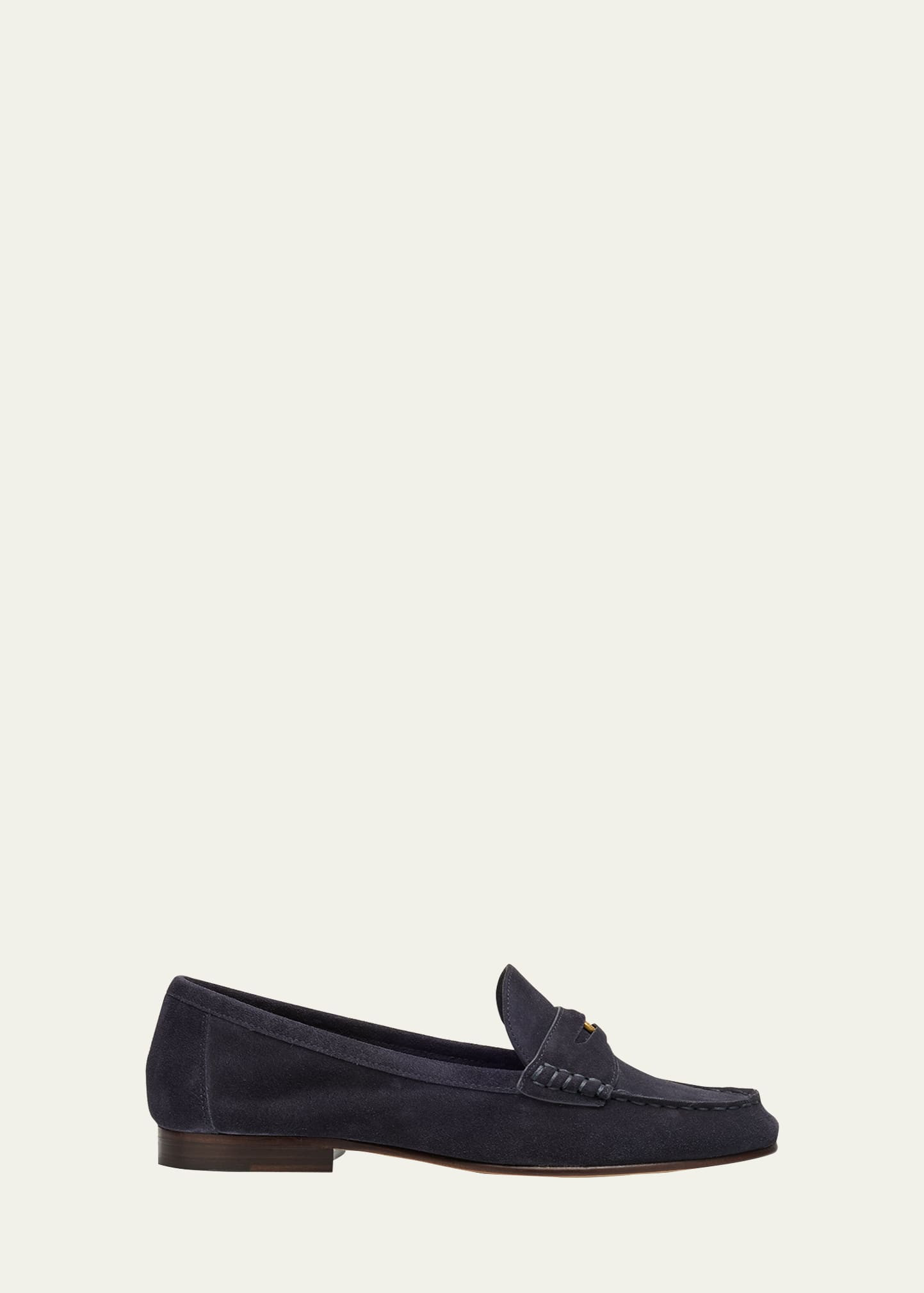 Veronica Beard Suede Coin Penny Loafers | Bergdorf Goodman
