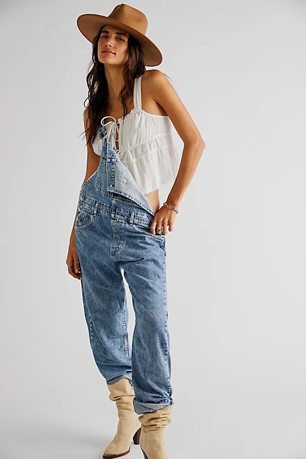 Ziggy Denim Overalls by We The Free at Free People, Powder Blue, XS | Free People (Global - UK&FR Excluded)