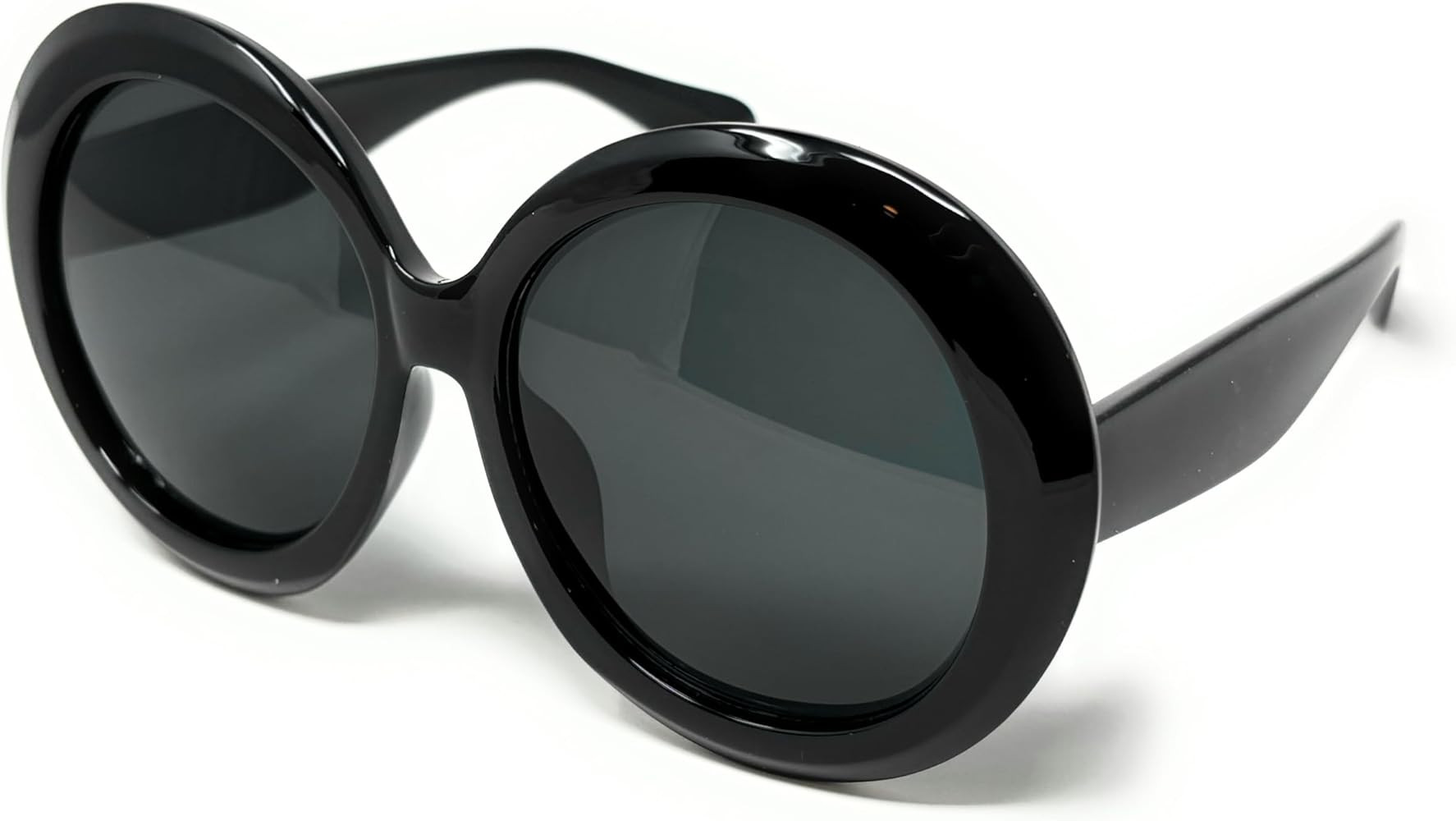Oversized Round Sunglasses for Women Vintage Trendy Fashion Big Frame Shades | Amazon (US)