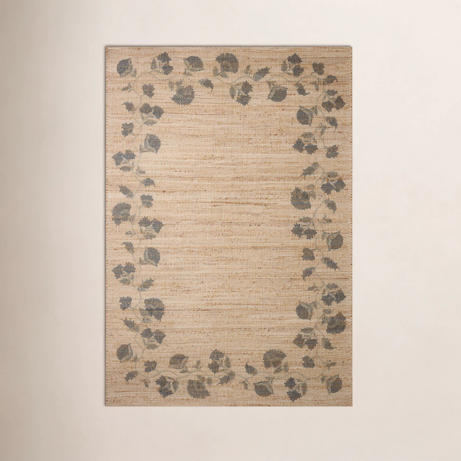 Chris Loves Julia x Loloi Rue Natural / Denim Area Rug | Wayfair North America