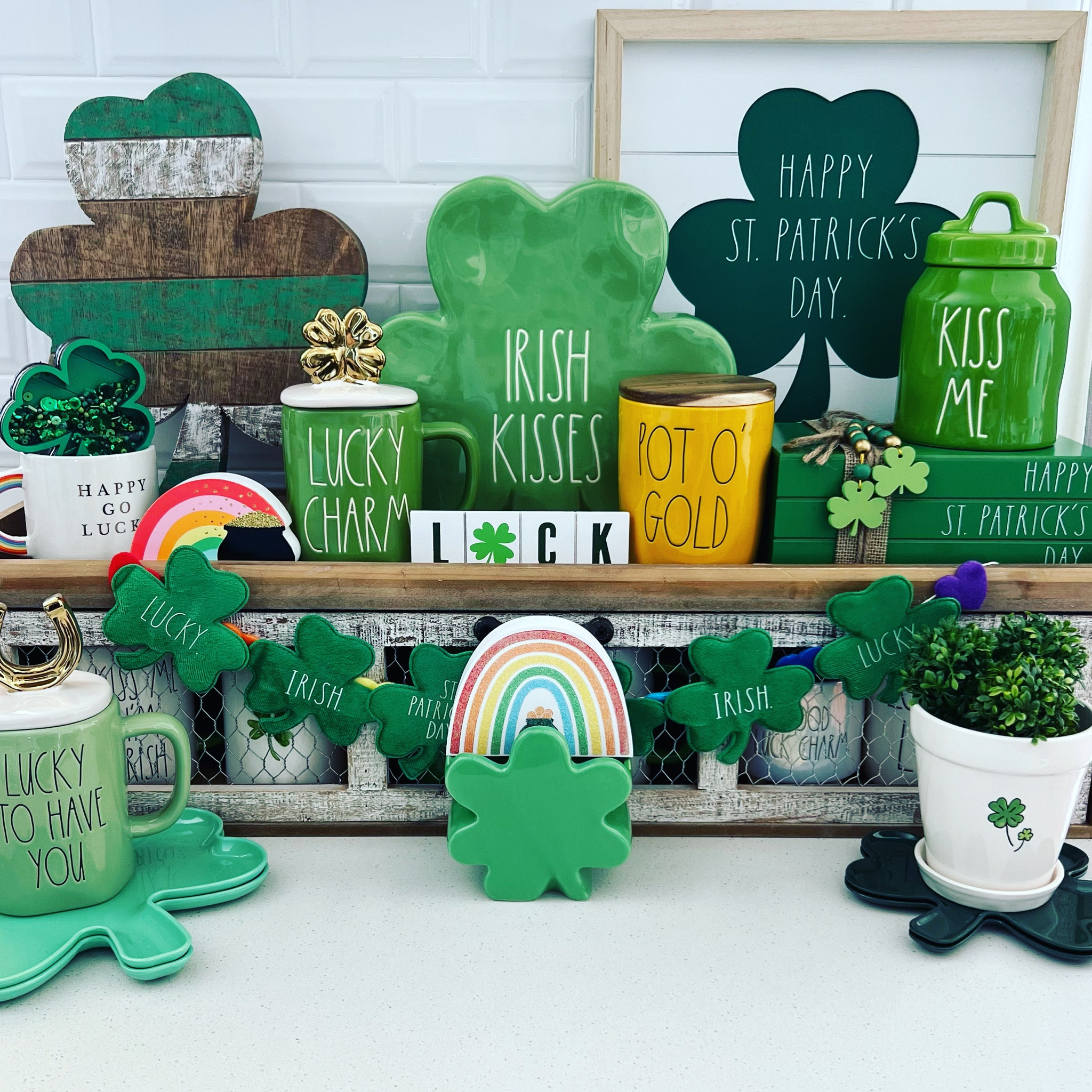 Happy March! ☘️☘️☘️ 

#homedecor #stpatricksday #stpattysday #potofgold #shamrocks #rainbows #happystpatricksday #raedunn #overtherainbow #kissmeimirish #irishkisses #saintpatricksday #luckycharms

#LTKSeasonal #LTKunder50 #LTKhome