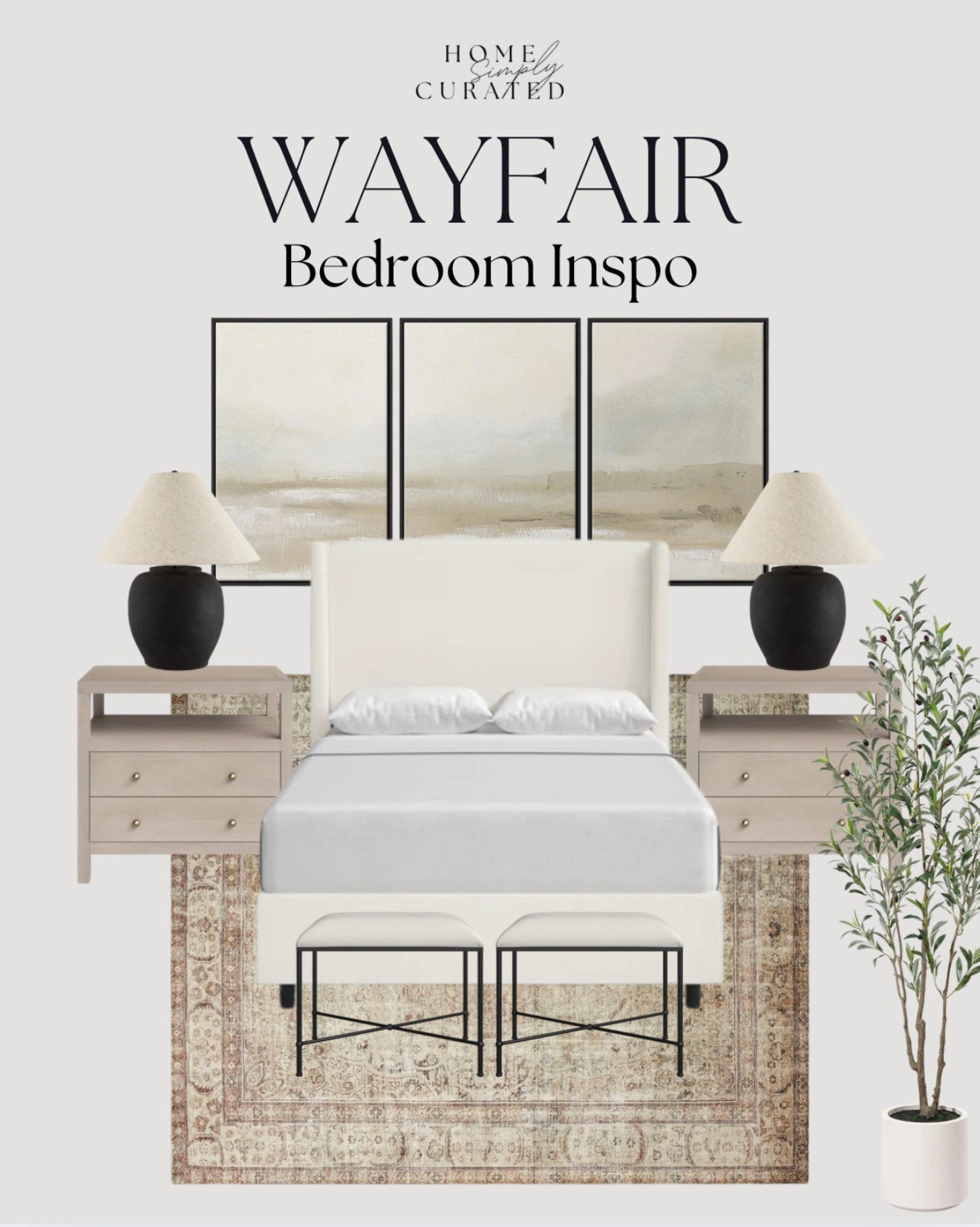 Wayfair Memorial Day SALE!! Bedroom inspo to upgrade your space! Select pieces will be on SALE over 50% including the bedside table and all matching pieces! This top rated queen bed is also under $780! 


bedroom, wayfair, home, table lamp, bedside table, bed frame, wall art, area rug, bedroom rug, neutrals, transitional home, ottoman, home interior, faux tree, upholstered bed

#LTKSaleAlert #LTKHome